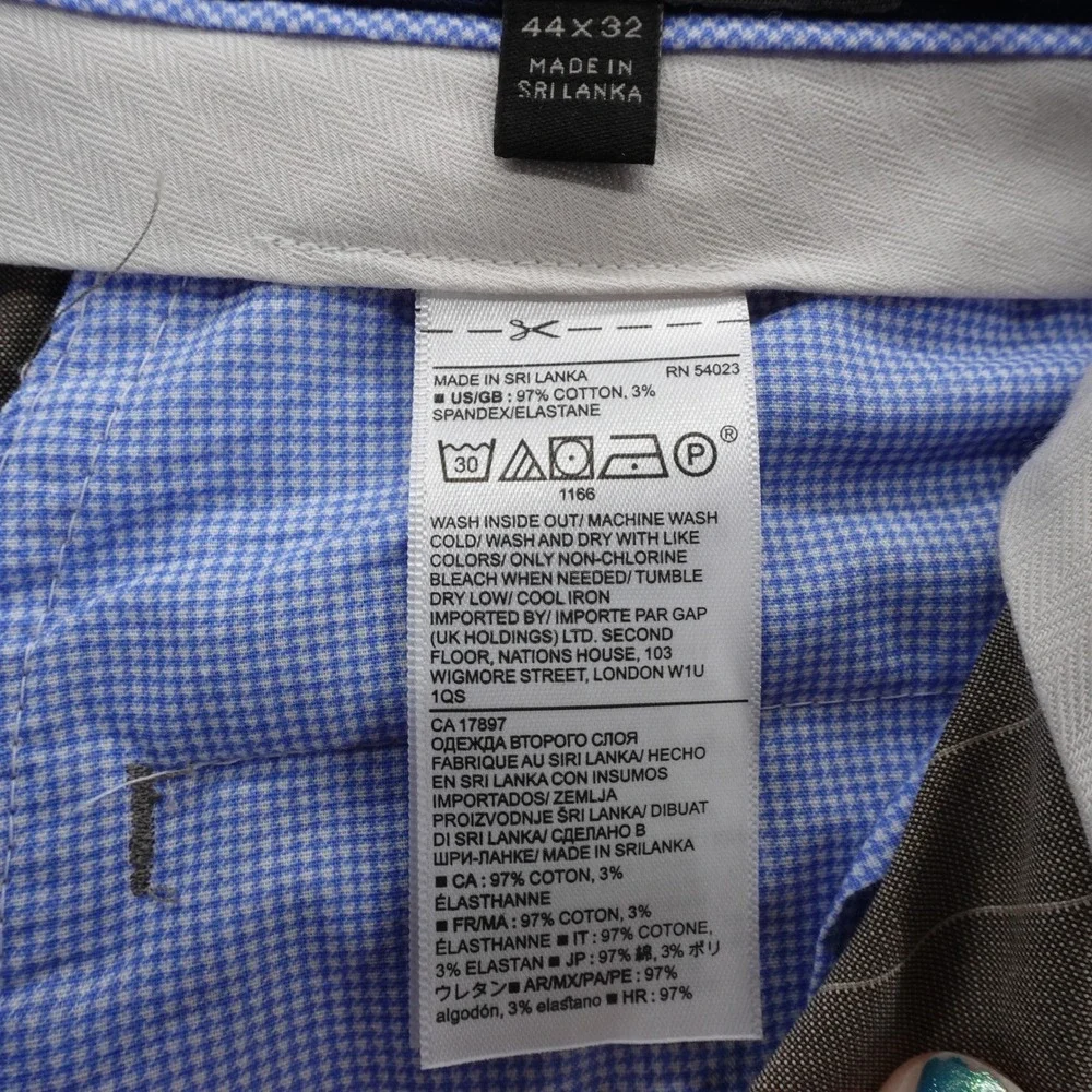 Banana Republic Dress Pants 42x30‎ Brown Mens Pinstripe Business Casual Career